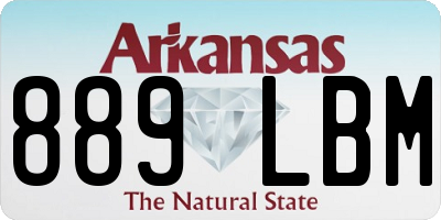 AR license plate 889LBM