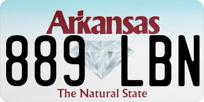 AR license plate 889LBN