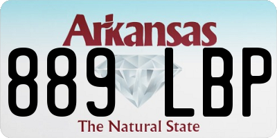 AR license plate 889LBP