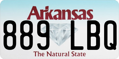 AR license plate 889LBQ