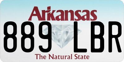 AR license plate 889LBR