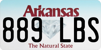 AR license plate 889LBS