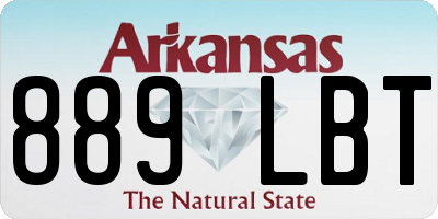 AR license plate 889LBT