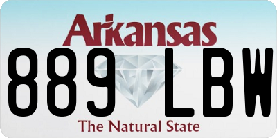 AR license plate 889LBW
