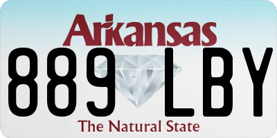 AR license plate 889LBY