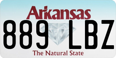 AR license plate 889LBZ