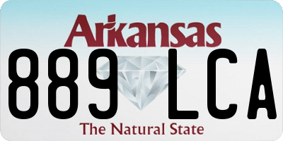 AR license plate 889LCA