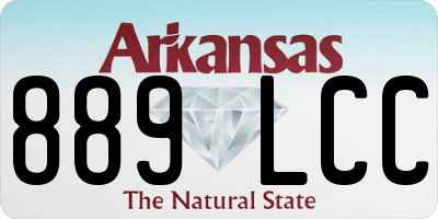 AR license plate 889LCC