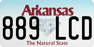 AR license plate 889LCD