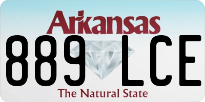 AR license plate 889LCE
