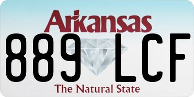 AR license plate 889LCF