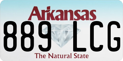 AR license plate 889LCG