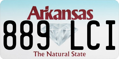 AR license plate 889LCI