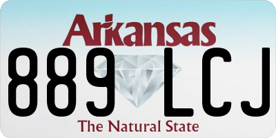 AR license plate 889LCJ