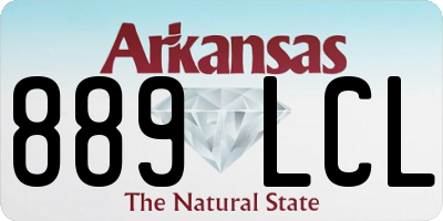 AR license plate 889LCL