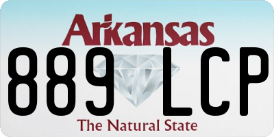 AR license plate 889LCP