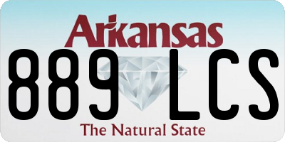 AR license plate 889LCS