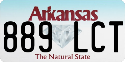 AR license plate 889LCT