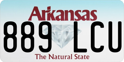 AR license plate 889LCU