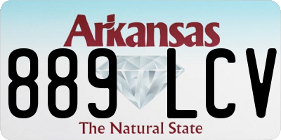 AR license plate 889LCV