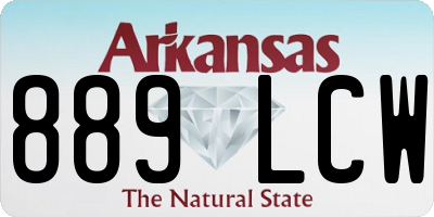 AR license plate 889LCW