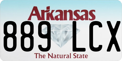 AR license plate 889LCX