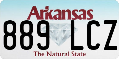 AR license plate 889LCZ