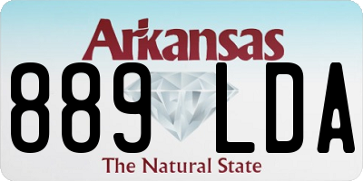 AR license plate 889LDA