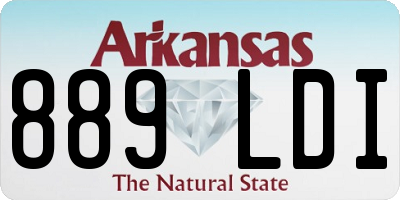 AR license plate 889LDI