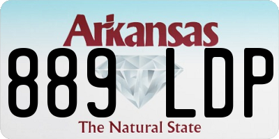 AR license plate 889LDP