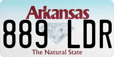 AR license plate 889LDR