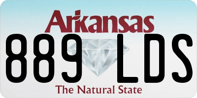 AR license plate 889LDS