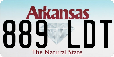 AR license plate 889LDT