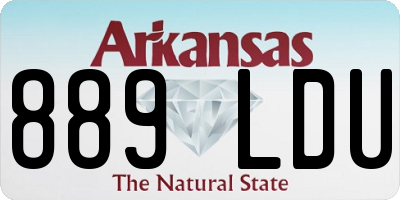 AR license plate 889LDU