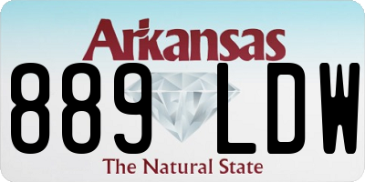 AR license plate 889LDW