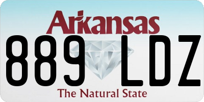 AR license plate 889LDZ