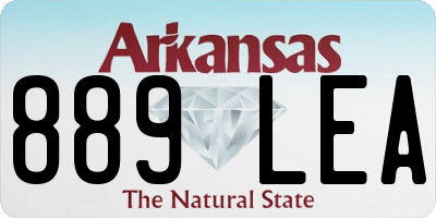 AR license plate 889LEA