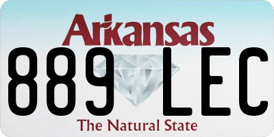 AR license plate 889LEC