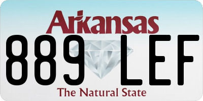 AR license plate 889LEF