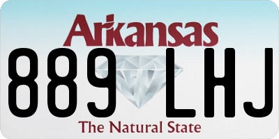 AR license plate 889LHJ