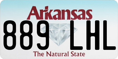 AR license plate 889LHL