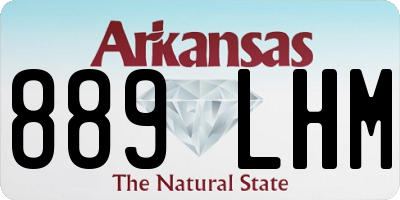 AR license plate 889LHM