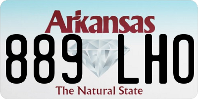 AR license plate 889LHO