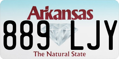 AR license plate 889LJY