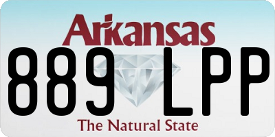 AR license plate 889LPP