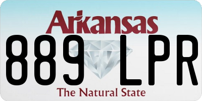 AR license plate 889LPR