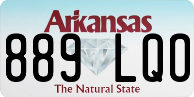 AR license plate 889LQO