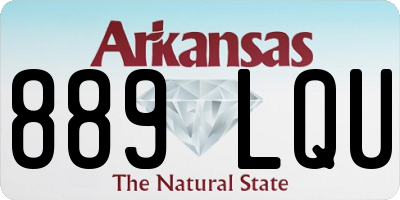 AR license plate 889LQU