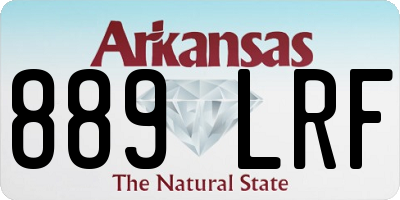 AR license plate 889LRF