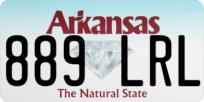AR license plate 889LRL